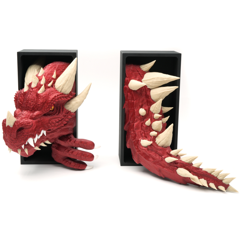 Dragon Head with eye and Tail - Book Nook PREMIUM V2