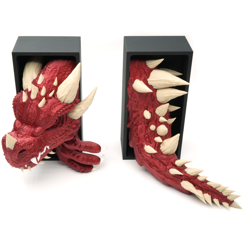 Dragon Head with eye and Tail - Book Nook PREMIUM V2