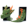 Forest Dragon Head with eye and Tail - Book Nook
