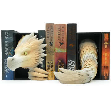 Wind Dragon Head with eye and Tail - Book Nook