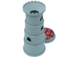 Składana starożytna wieża do kości - Dice Tower